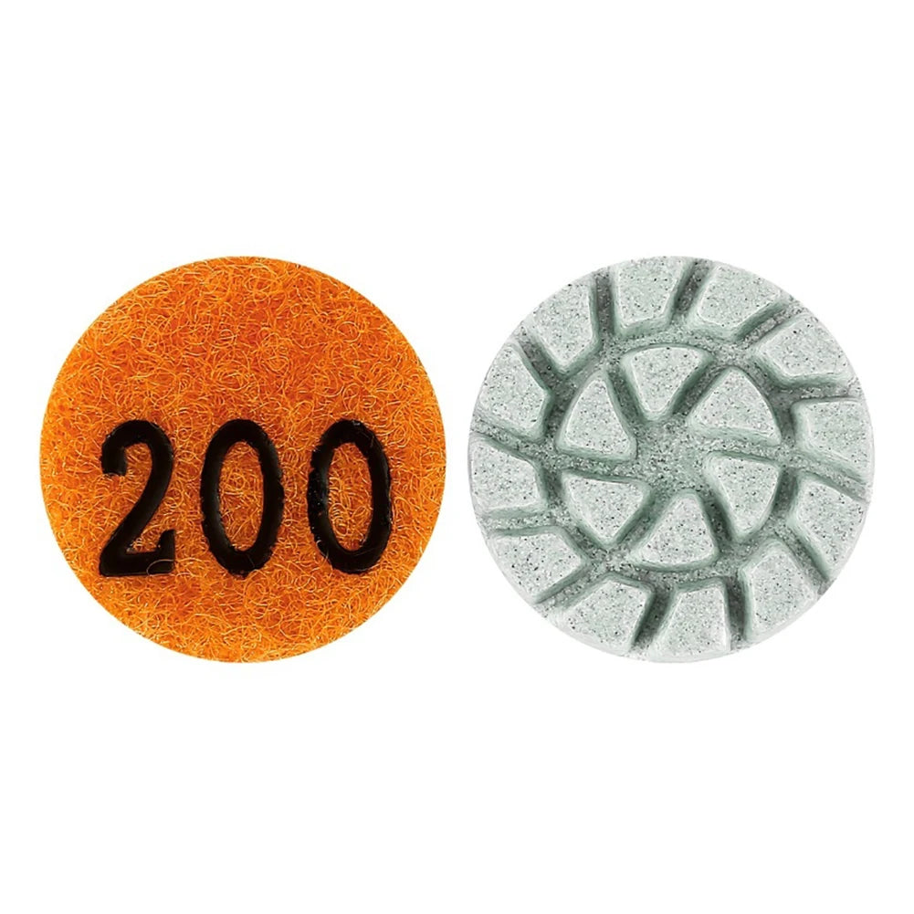 1inch 25mm Polishing Pad Wet Dry Buffer Grinding Disc For Marble Granite Concrete 50/100/200/400/800/1500/3000 Grit Oasis Select 200 Grit