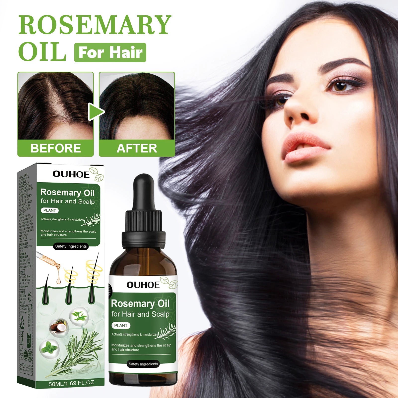 Rosemary Essential Oil for Hair – Nourish & Strengthen Hair Essential Oil Oasis Select