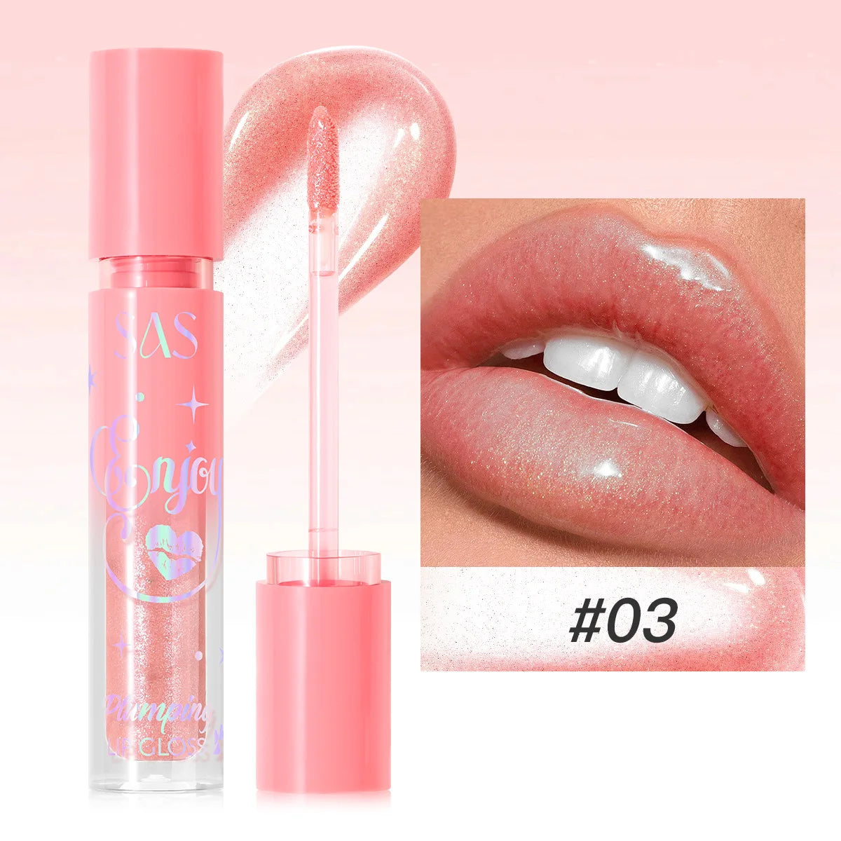 Pearlescent Plumping Lip Gloss – Glittery, Waterproof & Hydrating