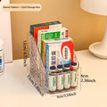 1pc Transparent Acrylic Medicine Storage Box Multi functional Divided Medicine Box/Cosmetics Tabletop Sorting Box Oasis Select Transparent-3 grids