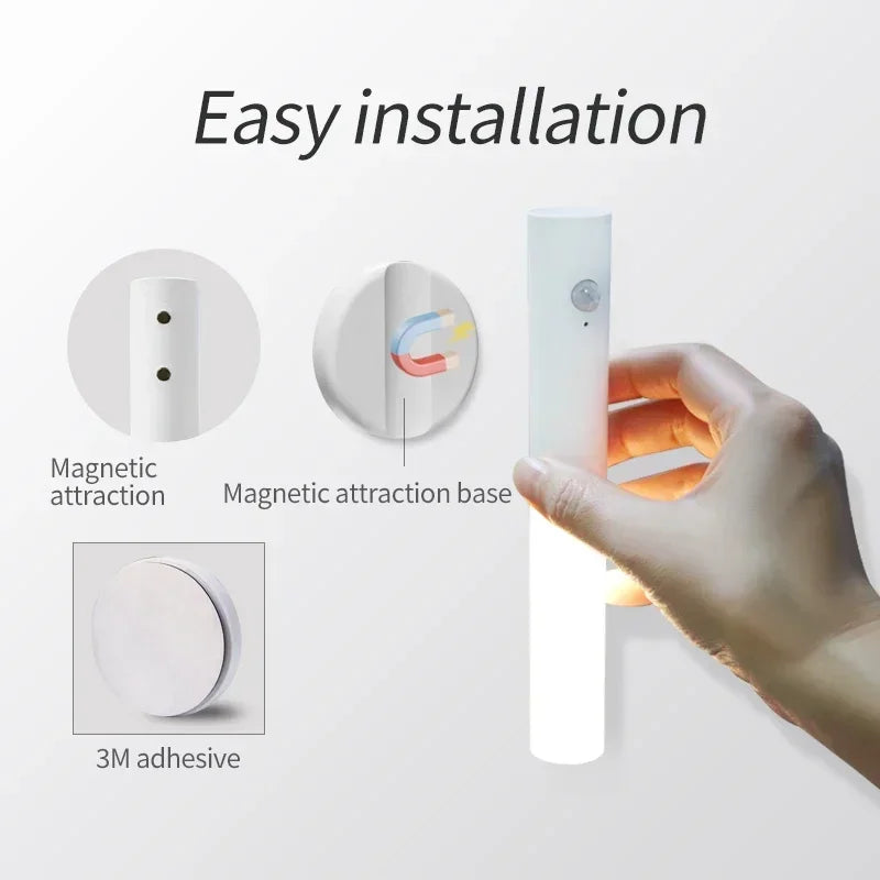 Motion Sensor LED Night Light – Rechargeable Magnetic Wall Lamp Motion Sensor Night Light Oasis Select