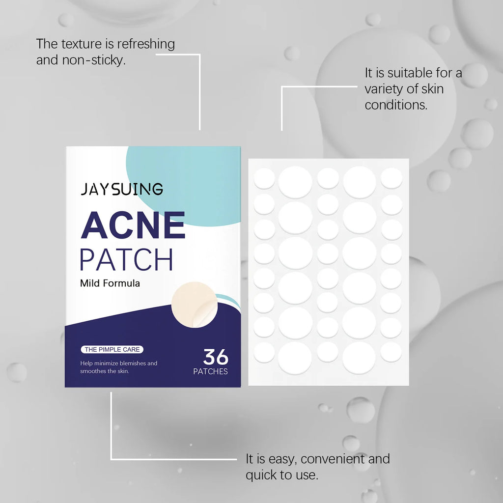 Jaysuing Salicylic Acid Pimple Patches 36pc – Acne Treatment Acne Pimple Patches Oasis Select