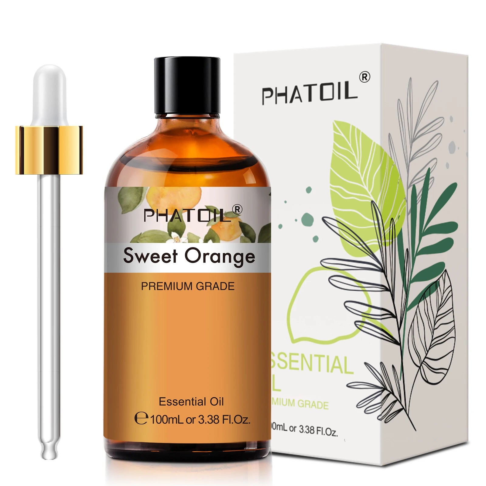 PHATOIL 100ml Pure Essential Oil – Lavender, Eucalyptus & More