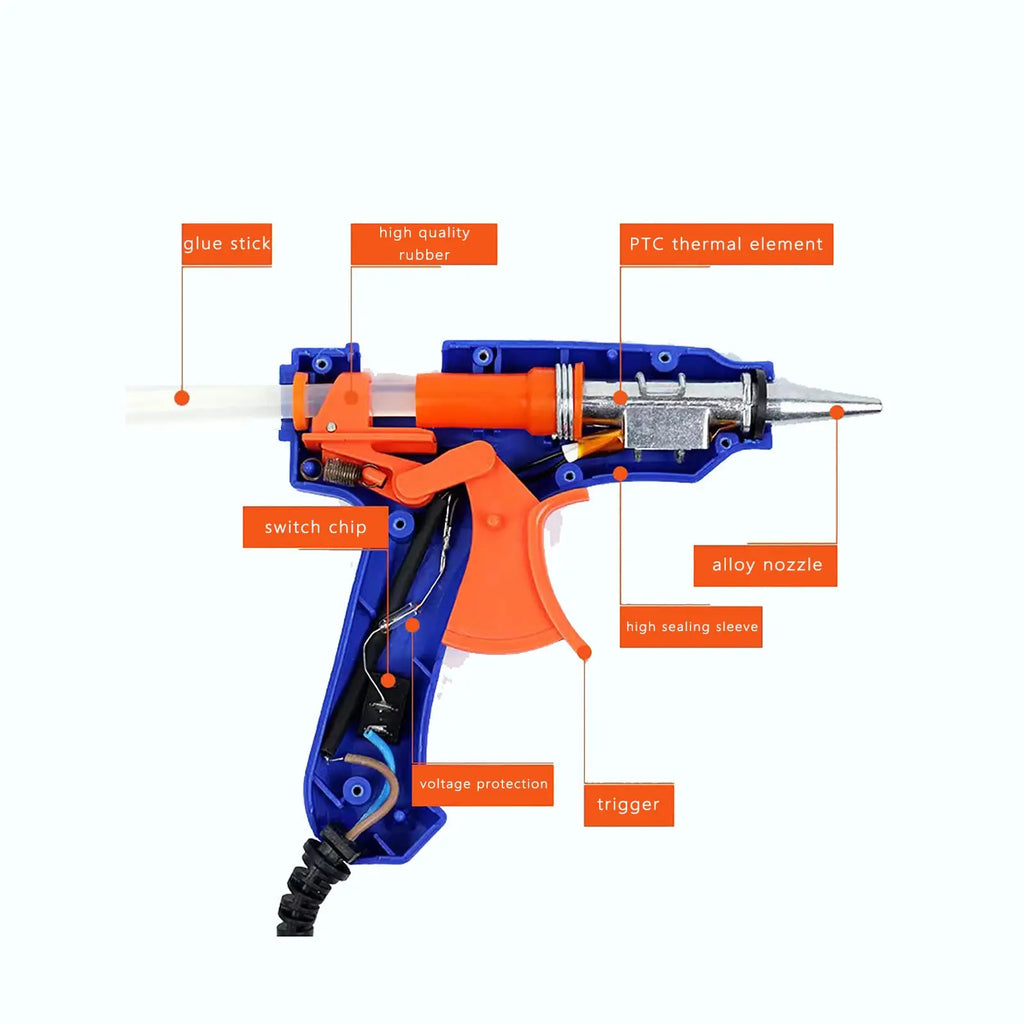 DIY Hot Melt Gun for Children 7mm Caliber Handheld Sealing Glue Gun Household Craft Tool Oasis Select