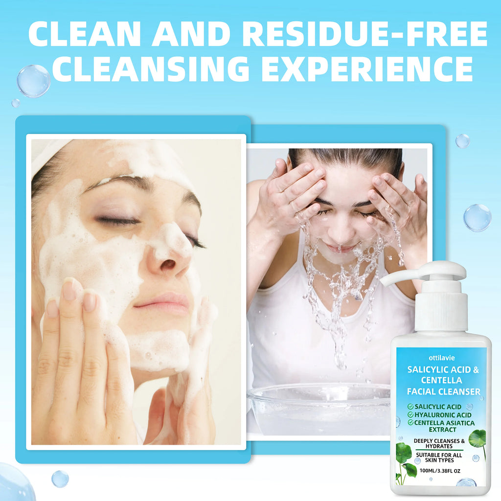 Ottilavie Salicylic Acid & Centella Face Wash 100ml Cleanser Facial Cleanser Oasis Select