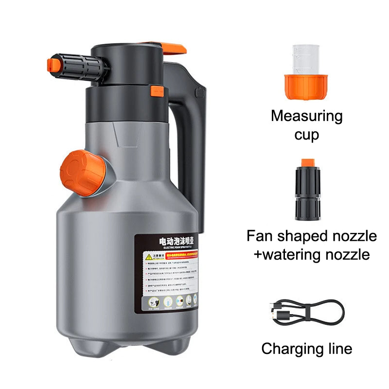 2L Professional Electric Foam Sprayer Motorized Handheld High Pressure Snow Foam Car Wash Sprayer For Car Wash Accessories Oasis Select