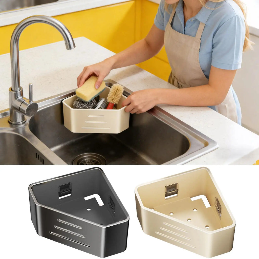 Kitchen Sink Holder Hanging Drain Basket Soap Sponge Shelf Organizer Bathroom Faucet Holder Rack Kitchen storage rack Oasis Select
