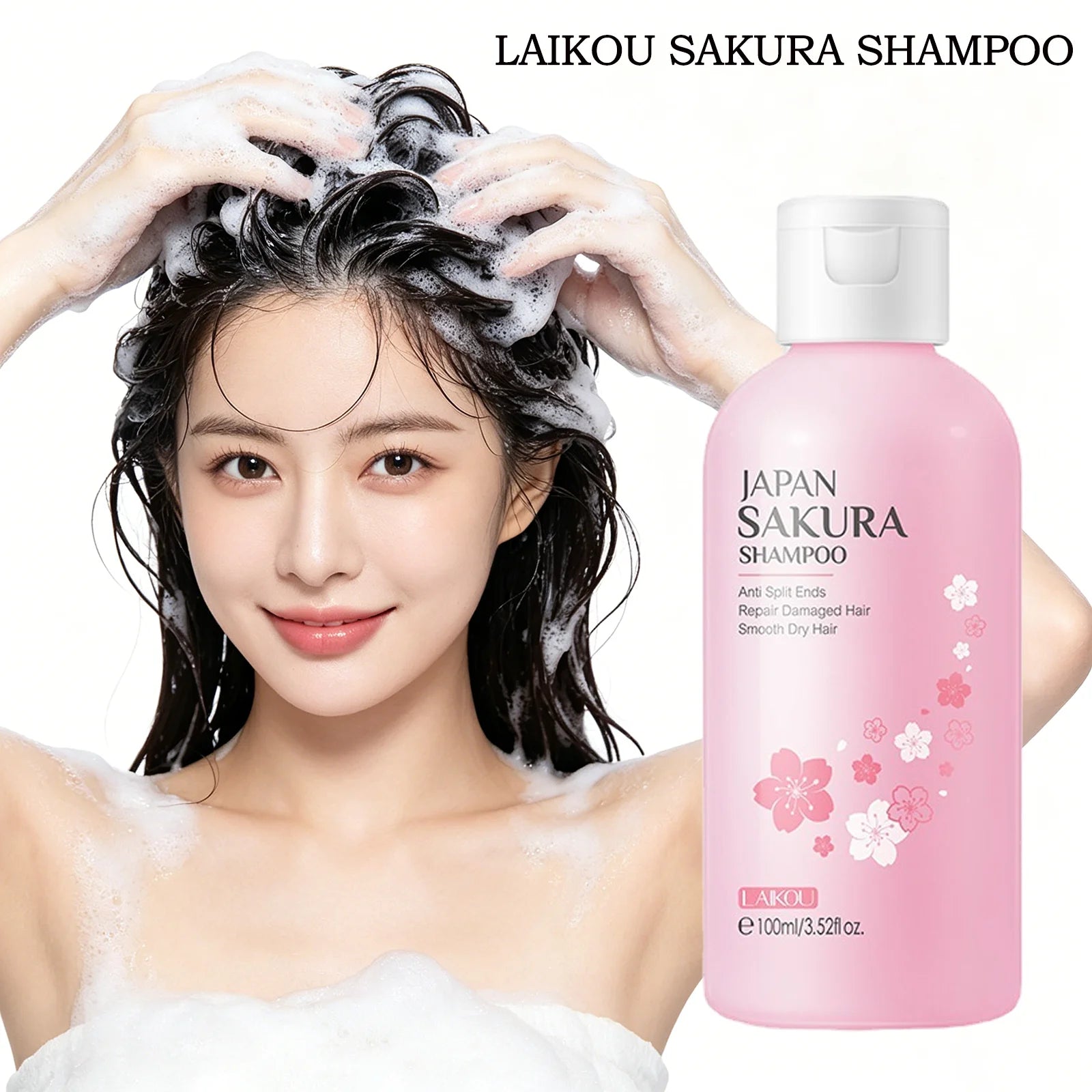 LAIKOU Sakura Shampoo & Hair Conditioner Deep Cleansing Oil Control Anti Dandruff Moisturizing Nourishing Repair Damaged Hair Oasis Select