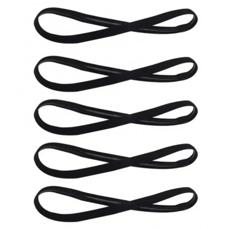 5Pcs Candy Color Women Men Yoga Hair Bands Sports Headband Girls Sport Anti-slip Elastic Rubber Sweatband Football Running Oasis Select