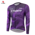X-TIGER Men's Cycling Jersey Long Sleeve Breathable Slim-fit Cycling Tops Shirts Mountain Road Professional Bike Clothes Oasis Select XM-CY-41301 Asian sizes L
