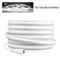 Silicone COB Neon Strip Light 24V 1M-10M Ambient Light Cuttable DIY Super Brightness No Dark Zone,Transparent Nano Adhesive Tape Oasis Select White 3m