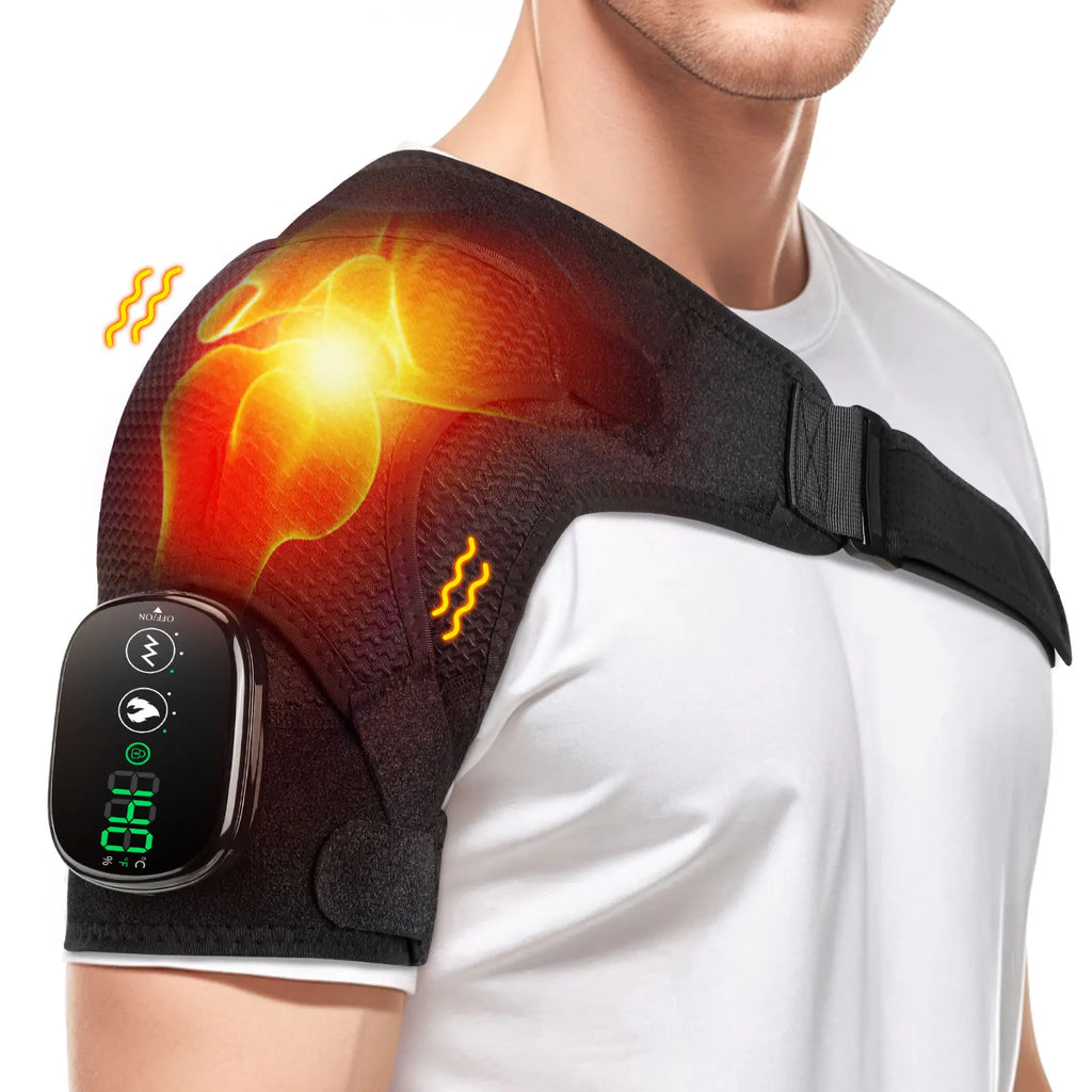 Electric Heated Shoulder Wrap – LED Warming Massage Shawl