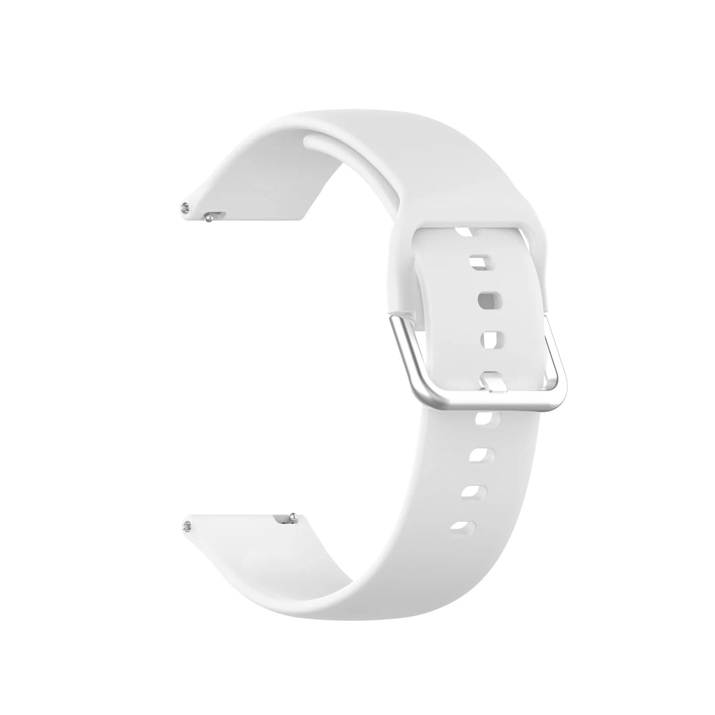 Silicone Watch Band 20mm 22mm – Polar, Garmin, Samsung & More Silicone Watch Band Oasis Select WHITE 22mm