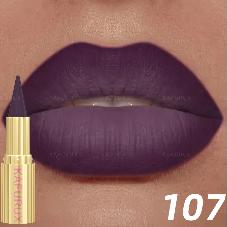 KAFURUX 9-Color Matte Lipstick & Lip Liner Pen | Velvet Finish
