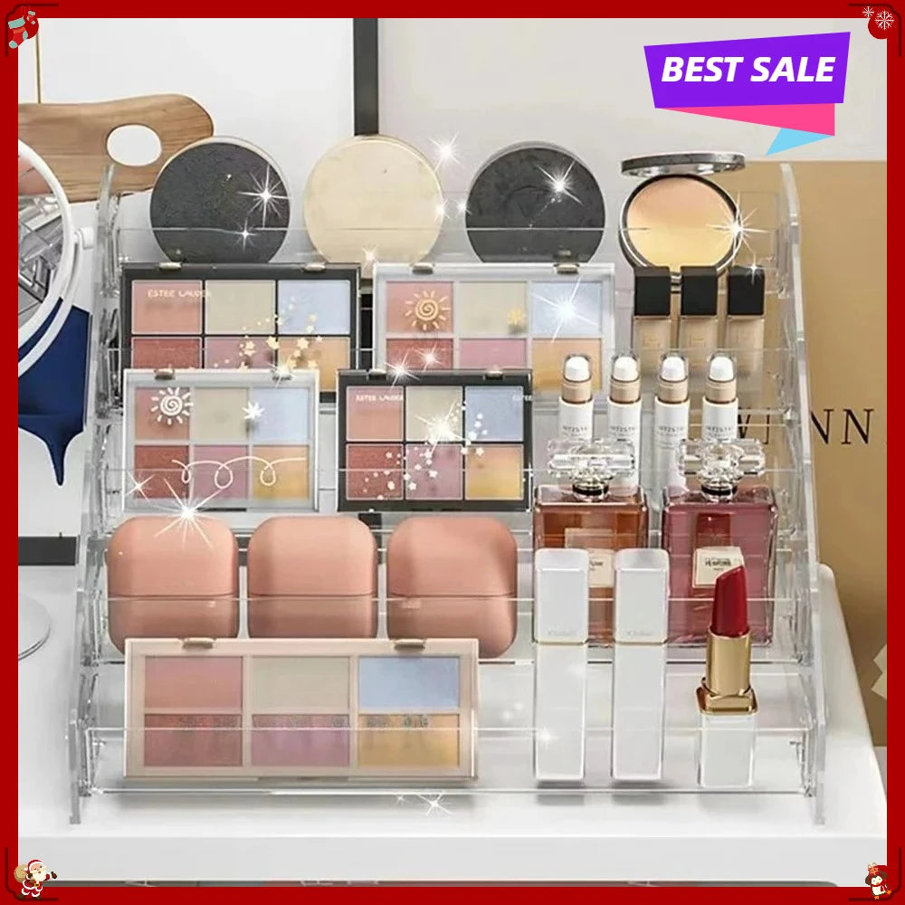 Transparent Storage Box Makeup Organizer Cosmetic Display Case Jewelry Organizer Desktop Holder Clear Makeup Organizer Oasis Select