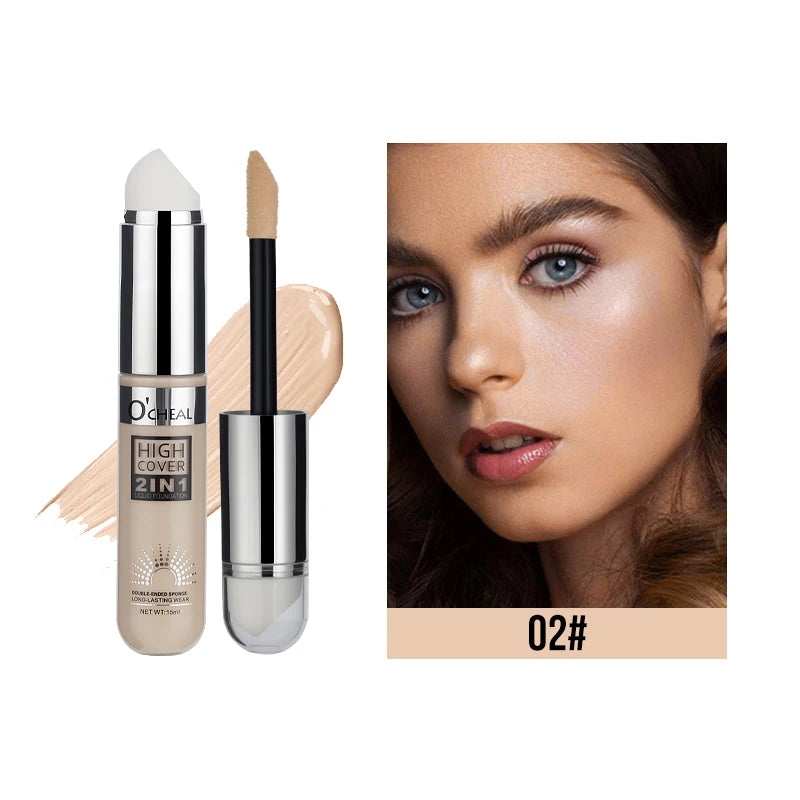 OCHEAL 2-in-1 Liquid Foundation & Concealer – Waterproof
