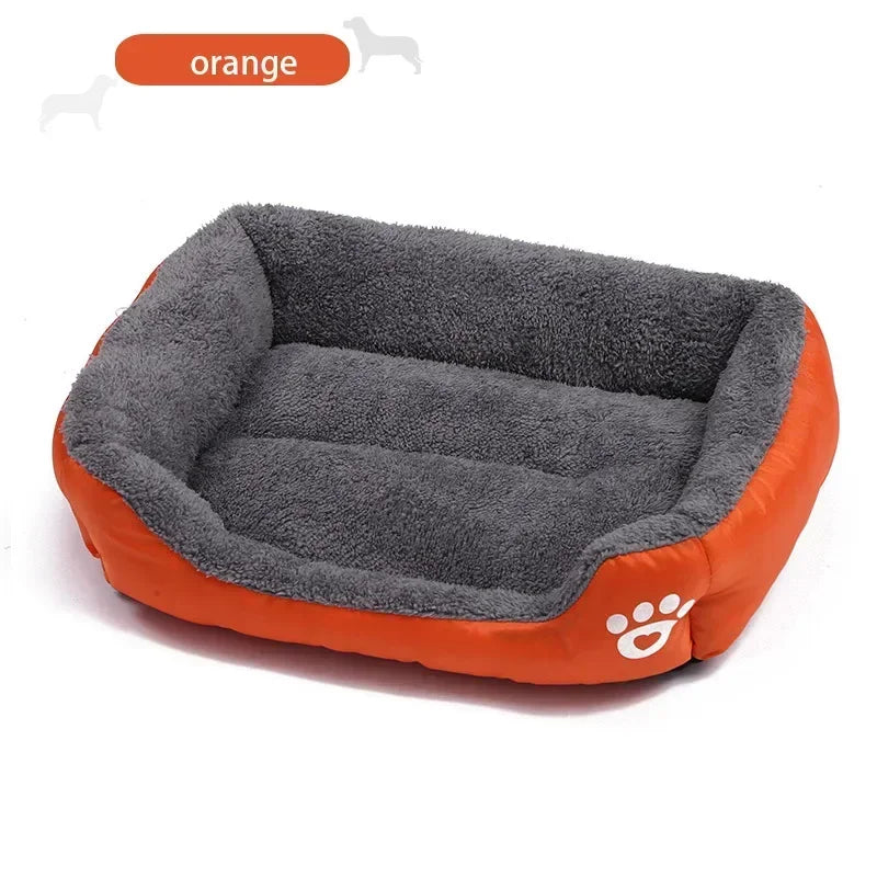 Dog Bed Pets House for Puppy Small Medium Large XXL Supplies Kennel Mat Nesk Sleeping Plush Washable Cat cushion Products indoor Oasis Select orange S 45x30CM