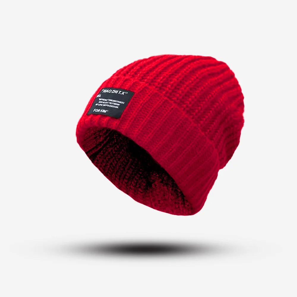Big head hat, lazy hat, knitted hat, pile hat, deer plush hat, small face, knitted hat, generous logo hat Oasis Select 5