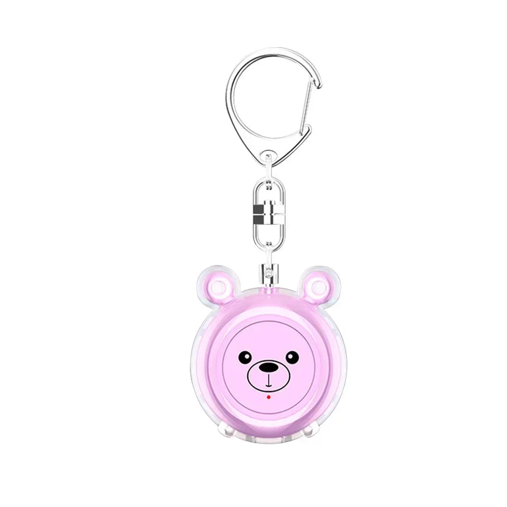 Rechargeable 130dB Self Defense Alarm Girl Ladies Security Protection Alarm Personal Safety Loud Scream Keychain Emergency Siren Oasis Select Pink