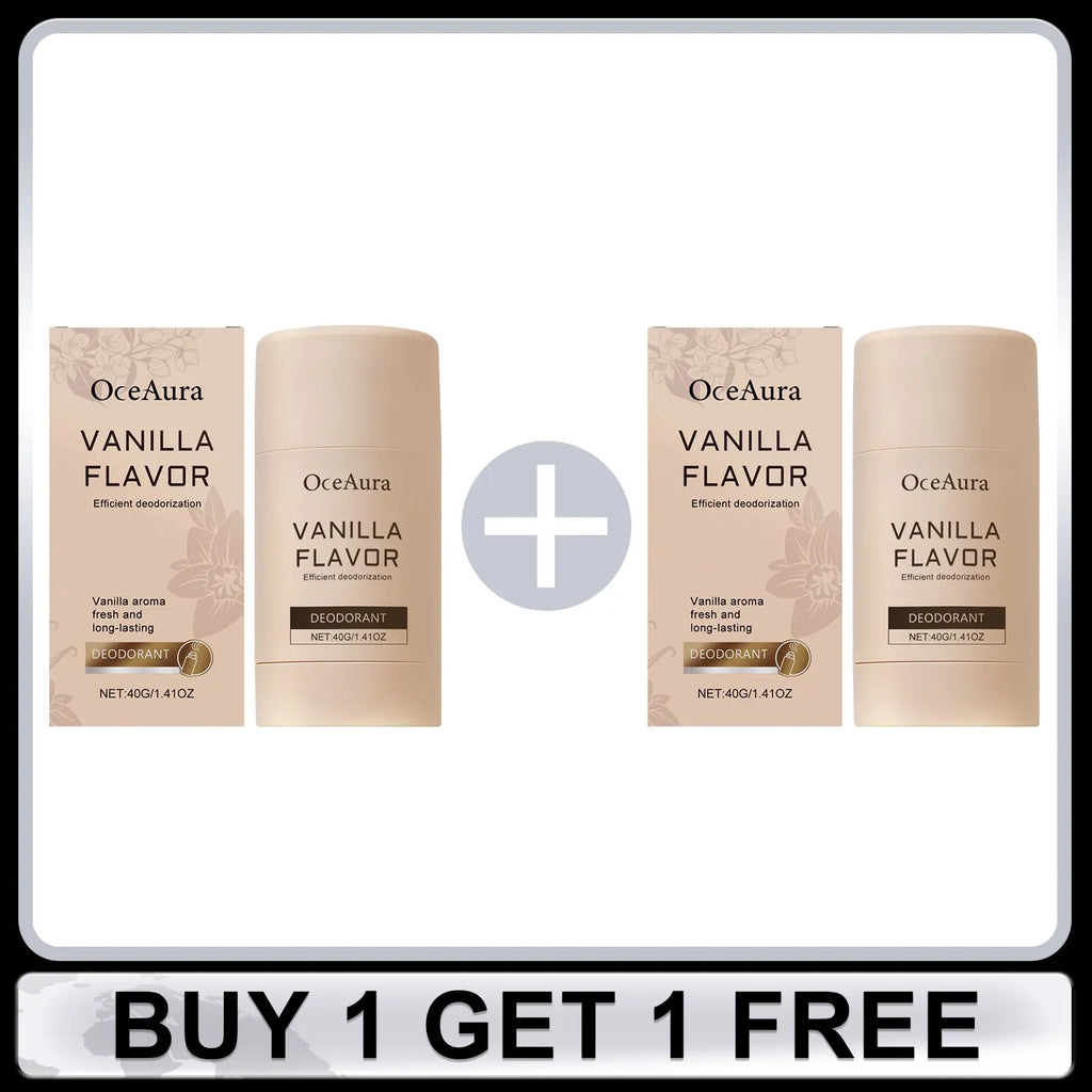 Vanilla Deodorant Antiperspirant Prevent Bad Smell Sweating Odor Remover Refreshing Lasting Fragrance Deodorant Stick Body Care Oasis Select Buy 1 Get 1 Free