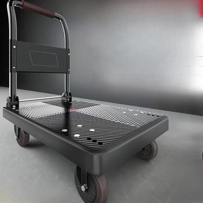 trolley pulling goods four-wheeled flatbed cart pushing goods truck folding trolley express trailer Oasis Select