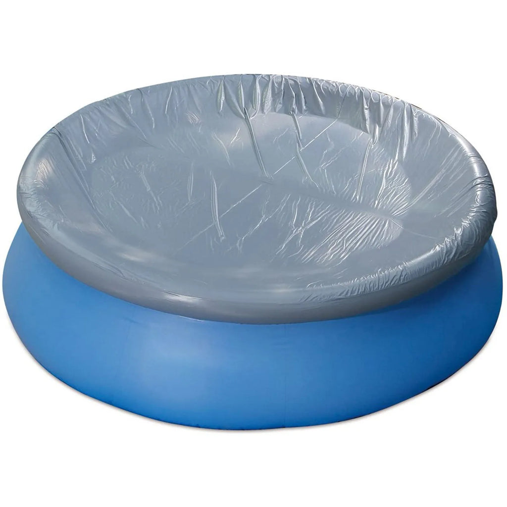 Round Swimming Pool Cover PE Woven Waterproof Cloth Dust Debris Cover Tarp Inflatable Pool Metal Frame Rectangle Pools Protector Oasis Select