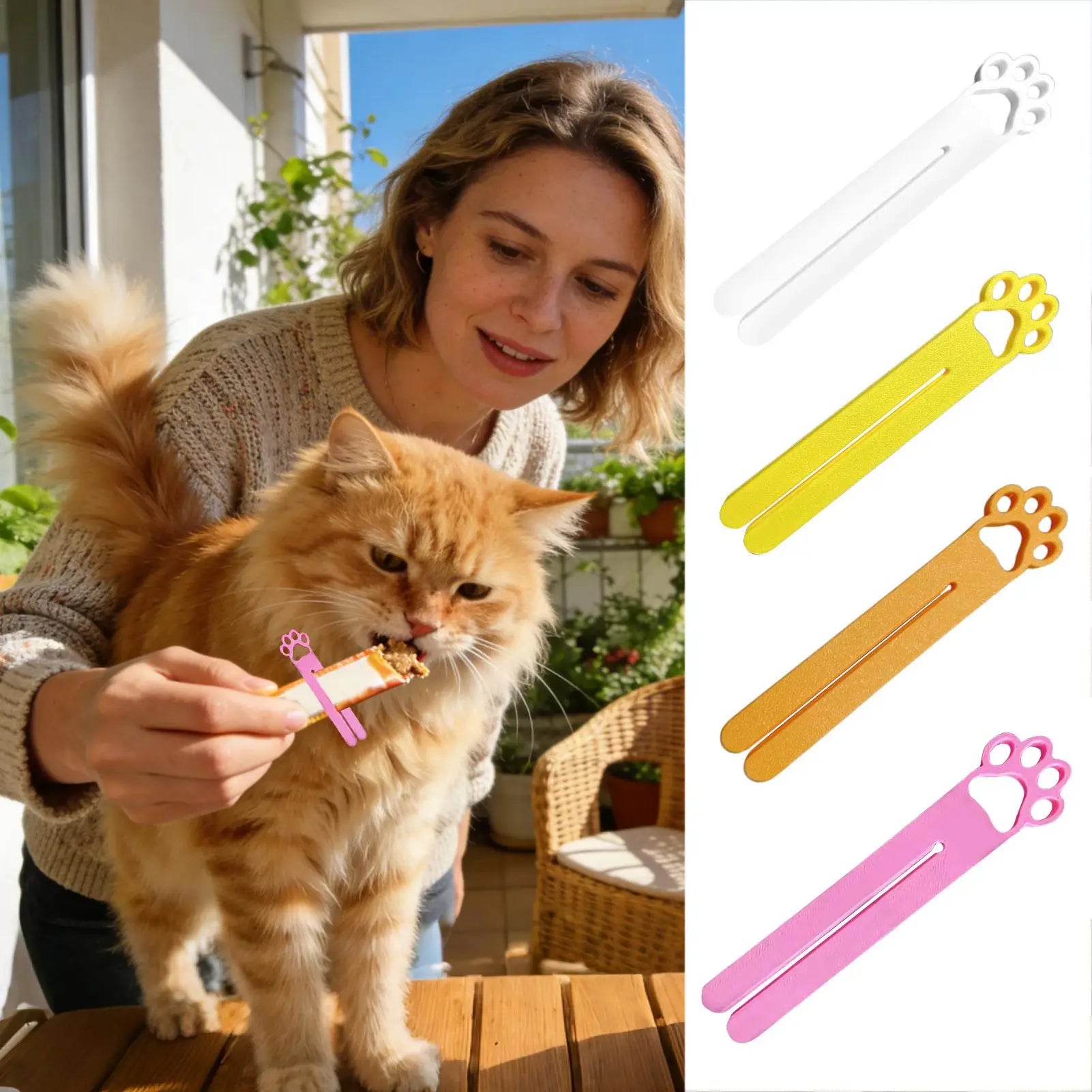 Cat Treat Squeezer – Cute Cat Head Wet Snack Dispenser