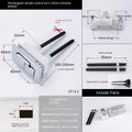 Toilet Drain Valve Dual Flush Tank Button Rectangular Toilet Water Saving Valve Drain Switch Button Bathroom Accessories Oasis Select silver