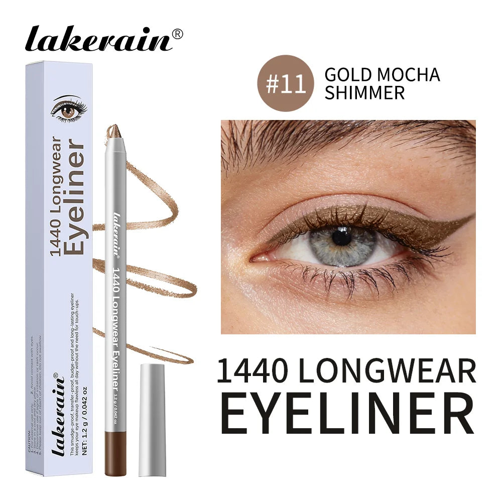Waterproof Eyeliner Pen Long-Lasting Smudge-proof Transfer-proof Smooth Application Perfect Eye Makeup Beauty Cosmetics Oasis Select Color 11