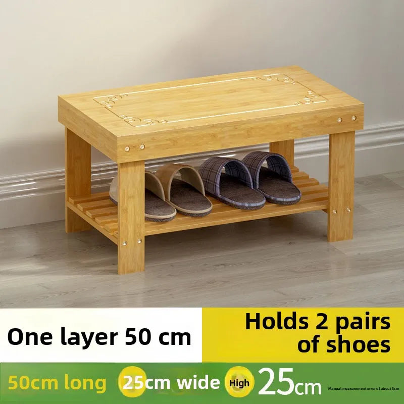 Shoe changing stool household door shoe cabinet seat stool integrated seated small stool wear shoe stool soft bag shoe rack Oasis Select Primary-1 layer-50cm