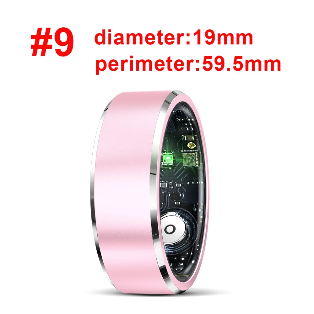 Smart Ring Bracelet Finger Digital Ring Heart Rate Monitoring Waterproof Sleep Remote Control Sports Rings Women Men Oasis Select PI 9
