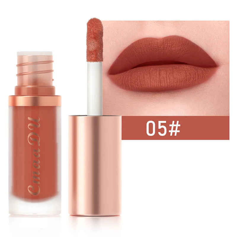1 Pcs Velvet Matte Lipstick Lip Gloss-Long-Lasting Waterproof Non-Stick Holiday Stage Makeup Beautifully Packaged Easy Coloring Oasis Select 05