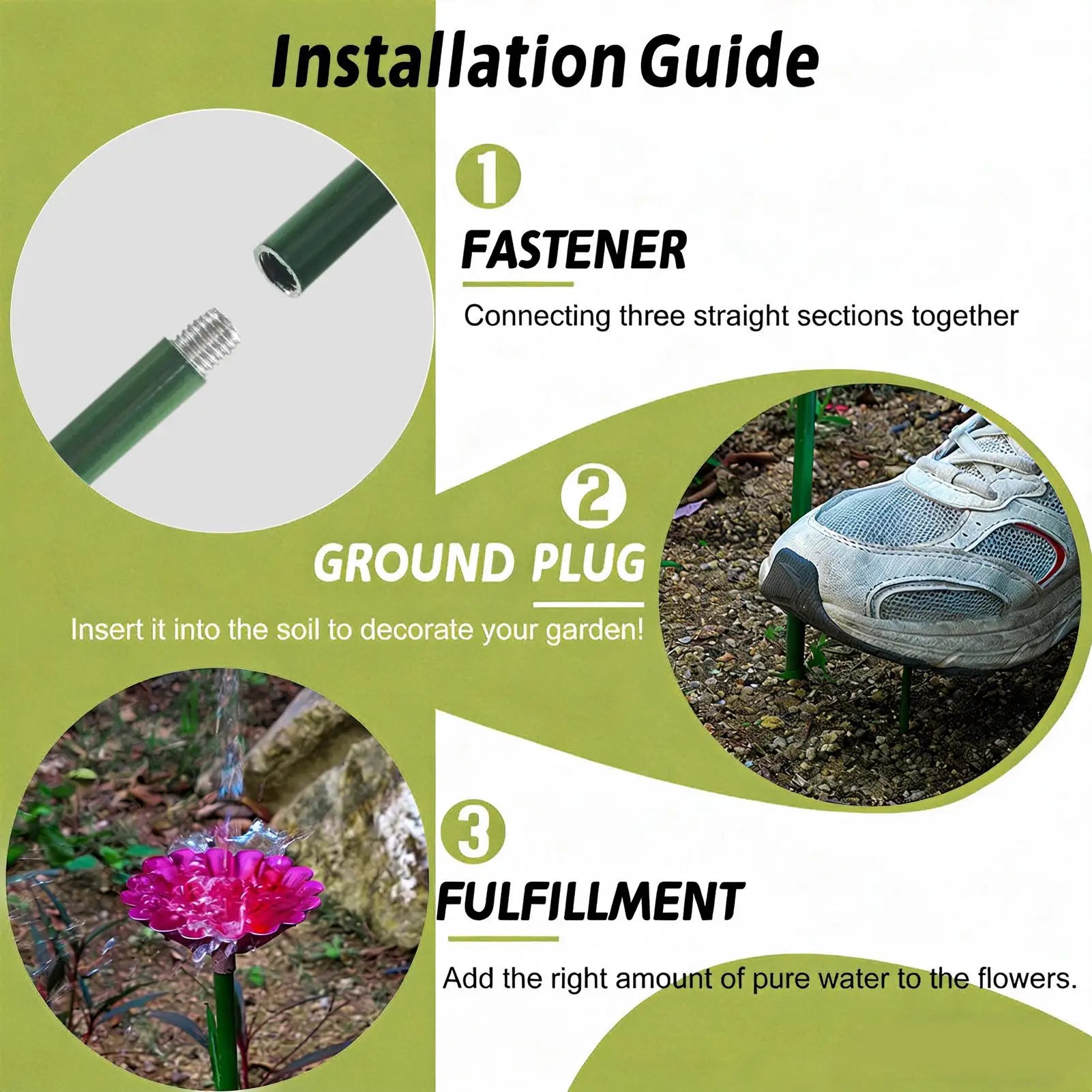 4Pcs Bee Water Feeder For Outdoor, Bird Feeder Freestanding Birdbath for Yard Patio Outdoors Garden Iron Pedestal Stake Oasis Select
