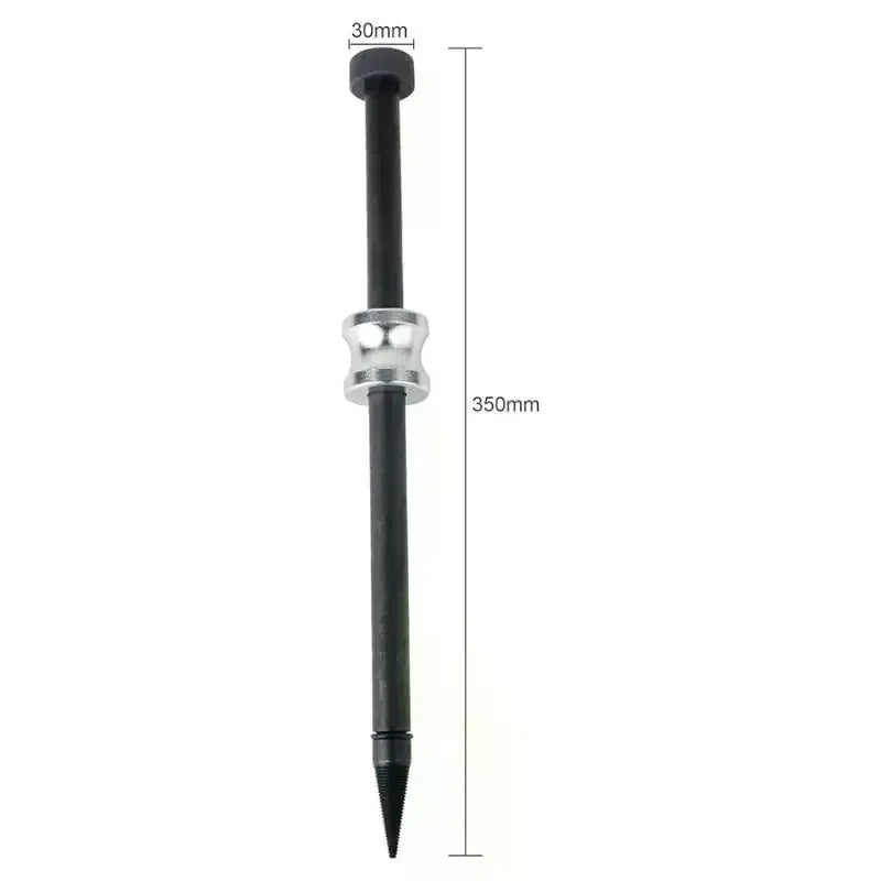 1Pcs Injector Seal Puller Fuel Injector Copper Washer Removal Tool Steel Cone Thread Tip With Slide Hammer Cars Disassembly Tool Oasis Select
