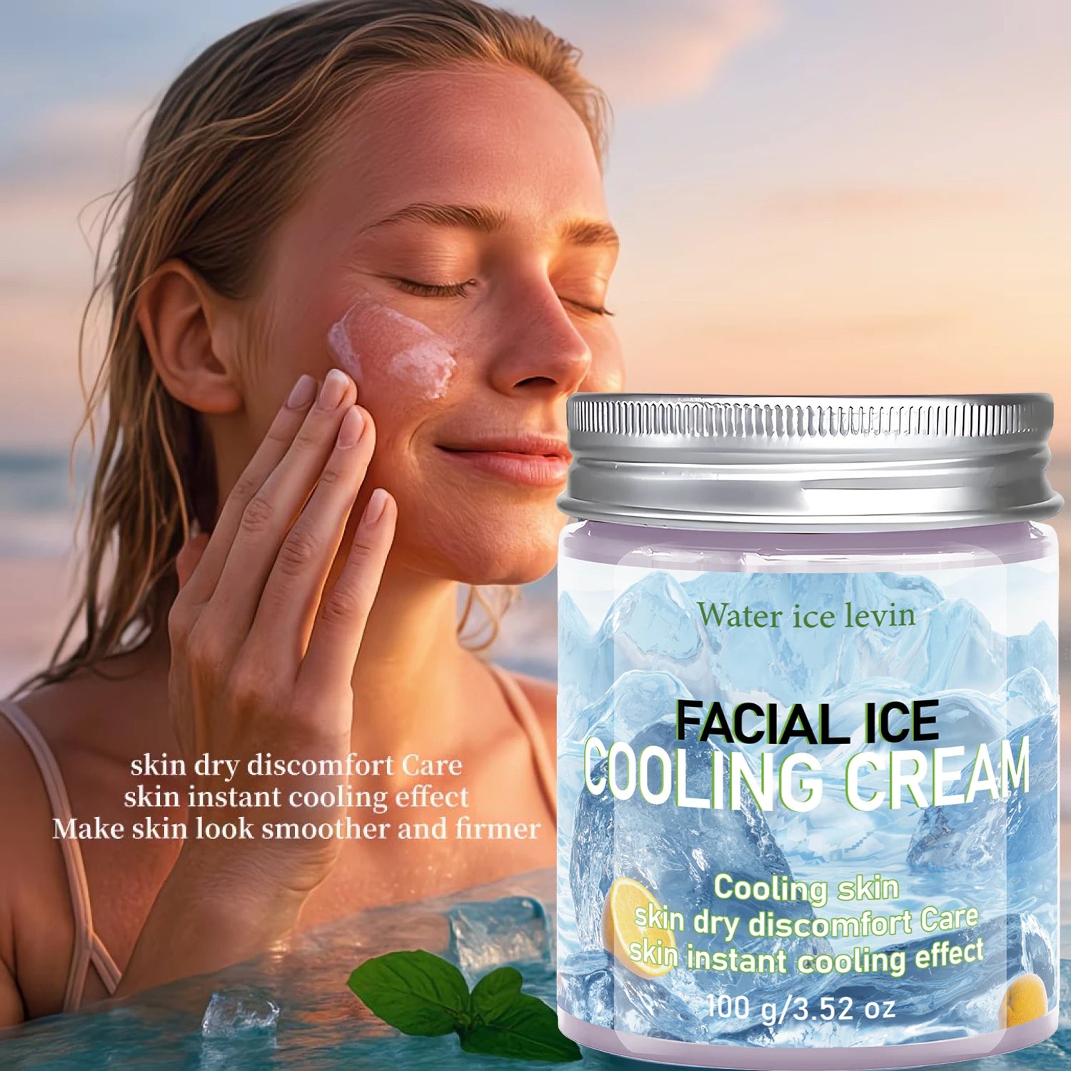 Collagen Ice Cooling Face Cream – Hydrating Dry Skin Daily Collagen Face Cream Oasis Select