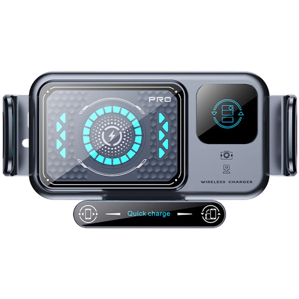 Car Wireless Charging Phone Holder 15W Fast Charge Auto Clamping Gravity Sensor Multipurpose for Most Car Models Oasis Select China Mainland