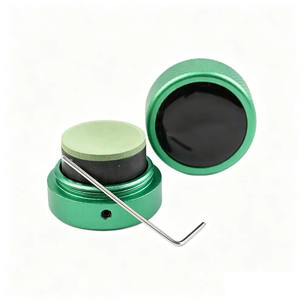 Silent Magnetic Billiard Chalk Holder Aluminum Alloy Portable Pool Billiards Powder Holder Bag Billiard Snooker Accessories Oasis Select Green