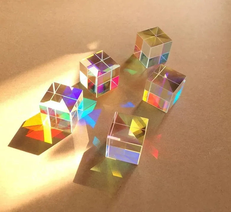 X-Cube Dichroic Crystal Prism – RGB Spectrum Physics Toy Gift Optical Prism Toy Oasis Select 1PC