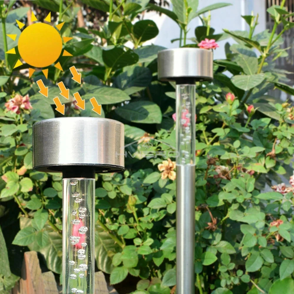 Solar Acrylic Tube Garden Stake Light – IP65 Colorful LED