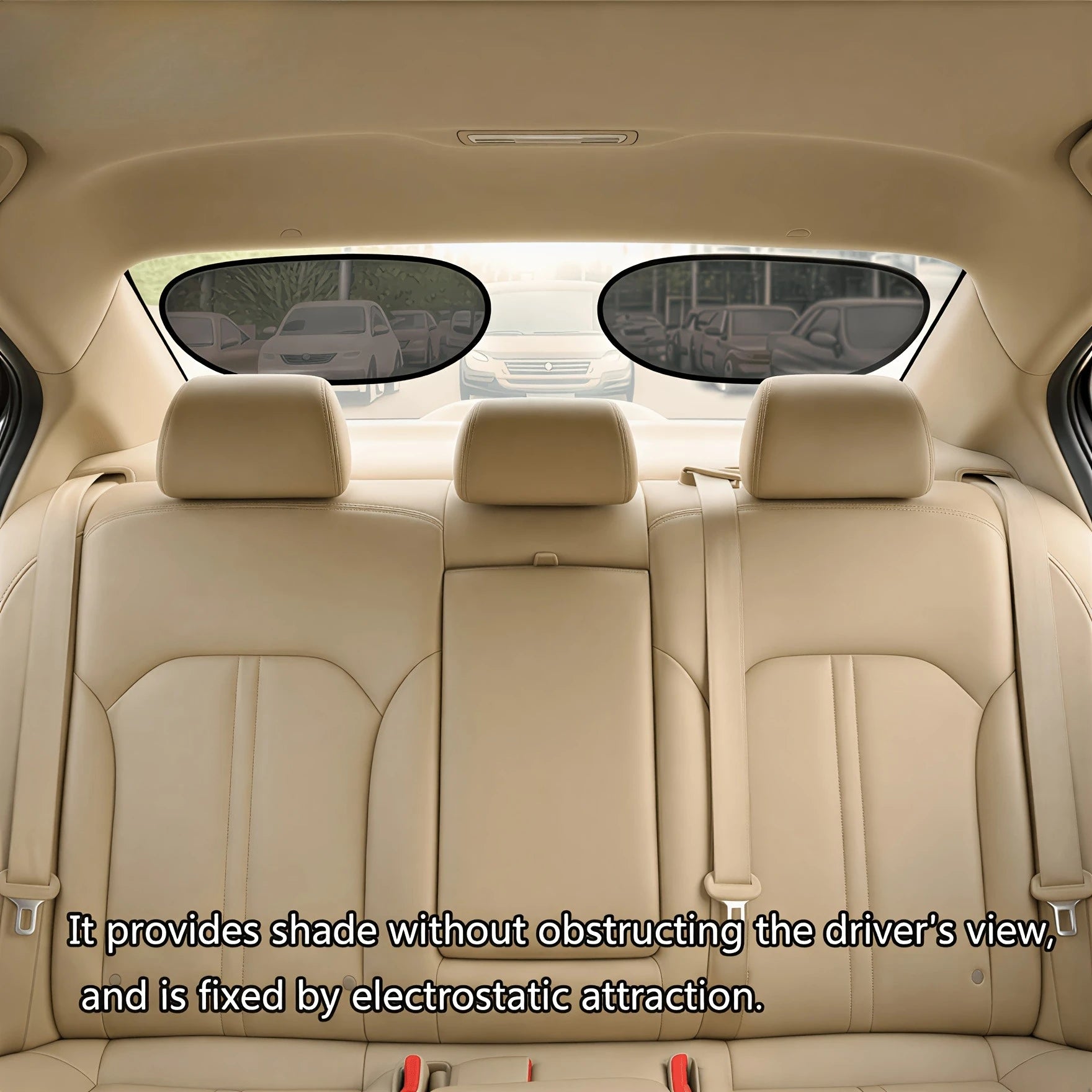 2pcs Car Sunshade, Anti-Glare & UV Protection, Blocks Sunlight Without Blocking Vision,Fit for Front/Rear/Side Windows & Sunroof Oasis Select