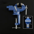Universal Table Vise Multi-functional Portable 360° Swivel Base Clamp On Vice/Table Vise For Woodworking Cutting Conduit Dril Oasis Select Blue