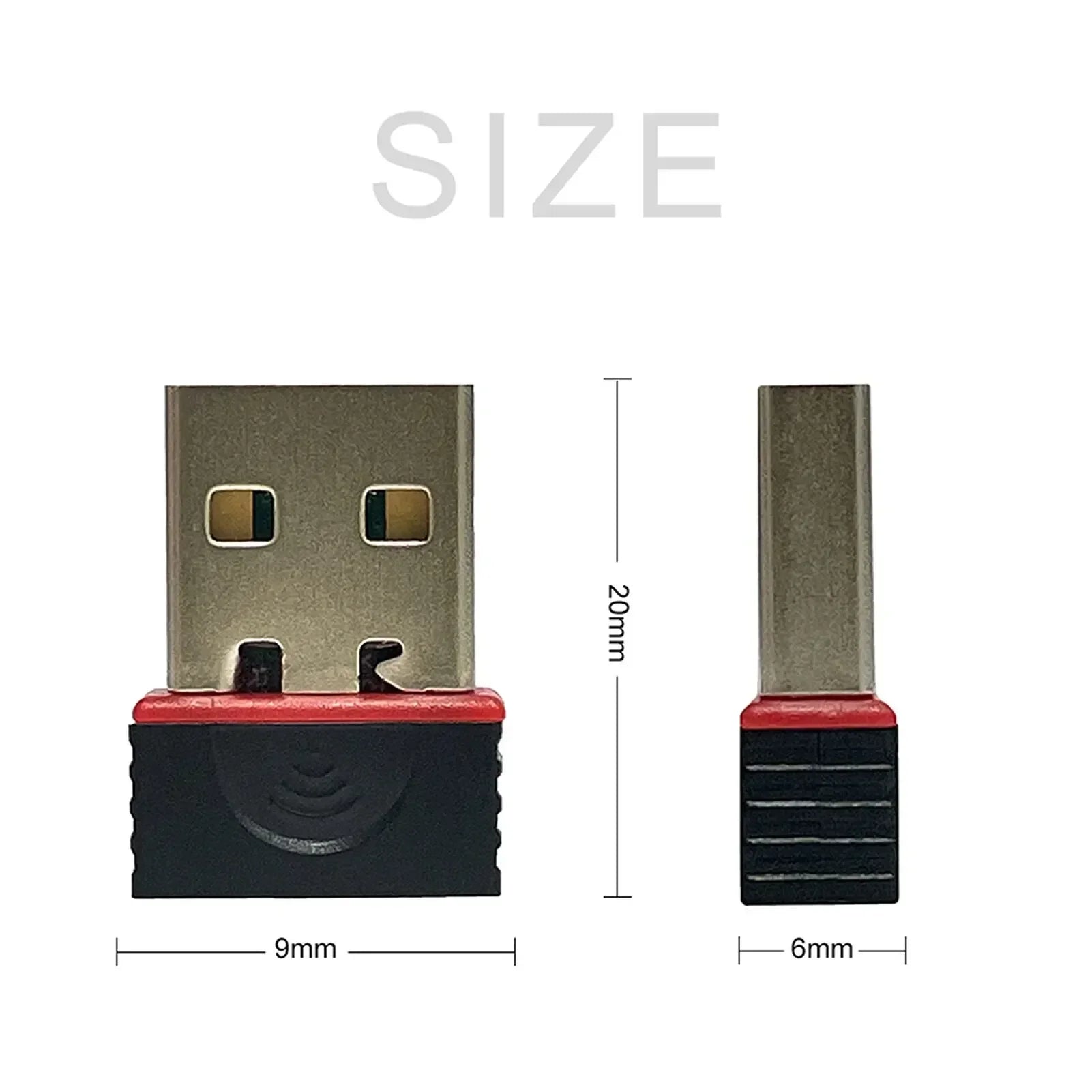 Mini WiFi 6 Network Signal Reception Driver-Free Wi-Fi Adapter USB Plug And Play 2.4G Network Card for PC Desktop Computer Oasis Select