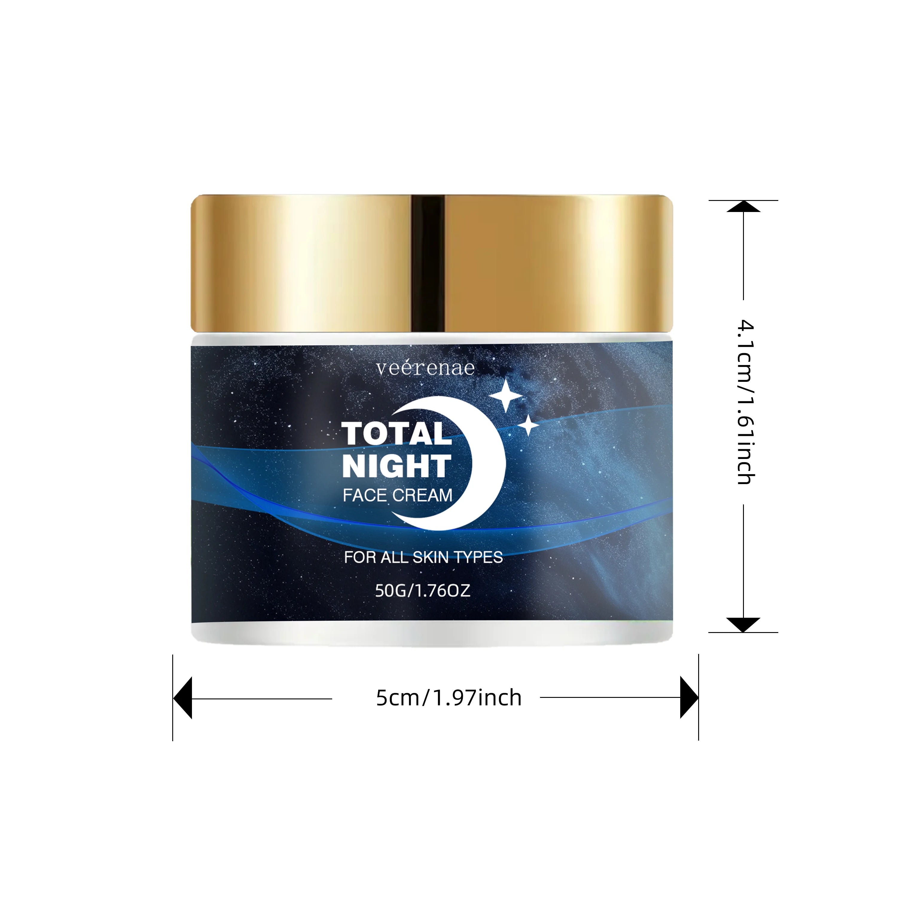 Véerenae Total Night Face Cream – Non-Greasy Moisturizer