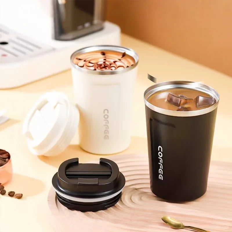 Vacuum Insulated Coffee Insulated - Double-Wall Stainless Steel Leakproof Insulated Flask, 304 Grade Reusable Travel Mug Oasis Select
