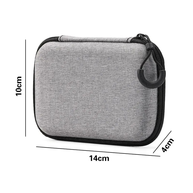 Portable Electronics Organizer Bag for Earphones Charger Cables Hard Drive EVA Hard Shell with Zipper Travel Case Carrying Pouch Oasis Select Rectangle 3
