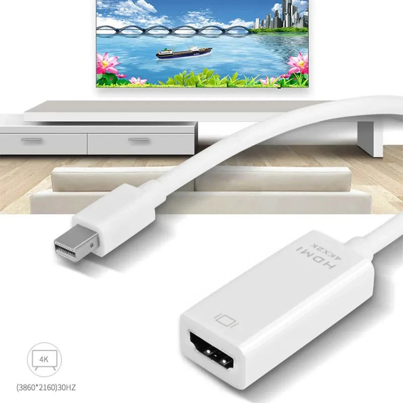 Mini Displayport To HDMI-compatible Cable 4K Adapter 1080P Mini DP Male to HDMI-compatible Female For Apple MacBook Air Pro Oasis Select