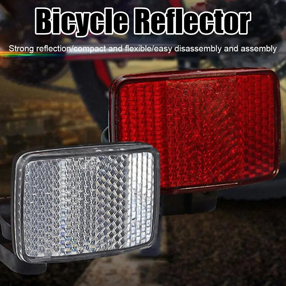 Bicycles Handlebar Reflector Plastic Safety Bike Rear Reflector Safety Warning Light Bike Accessories Easy to Install Oasis Select
