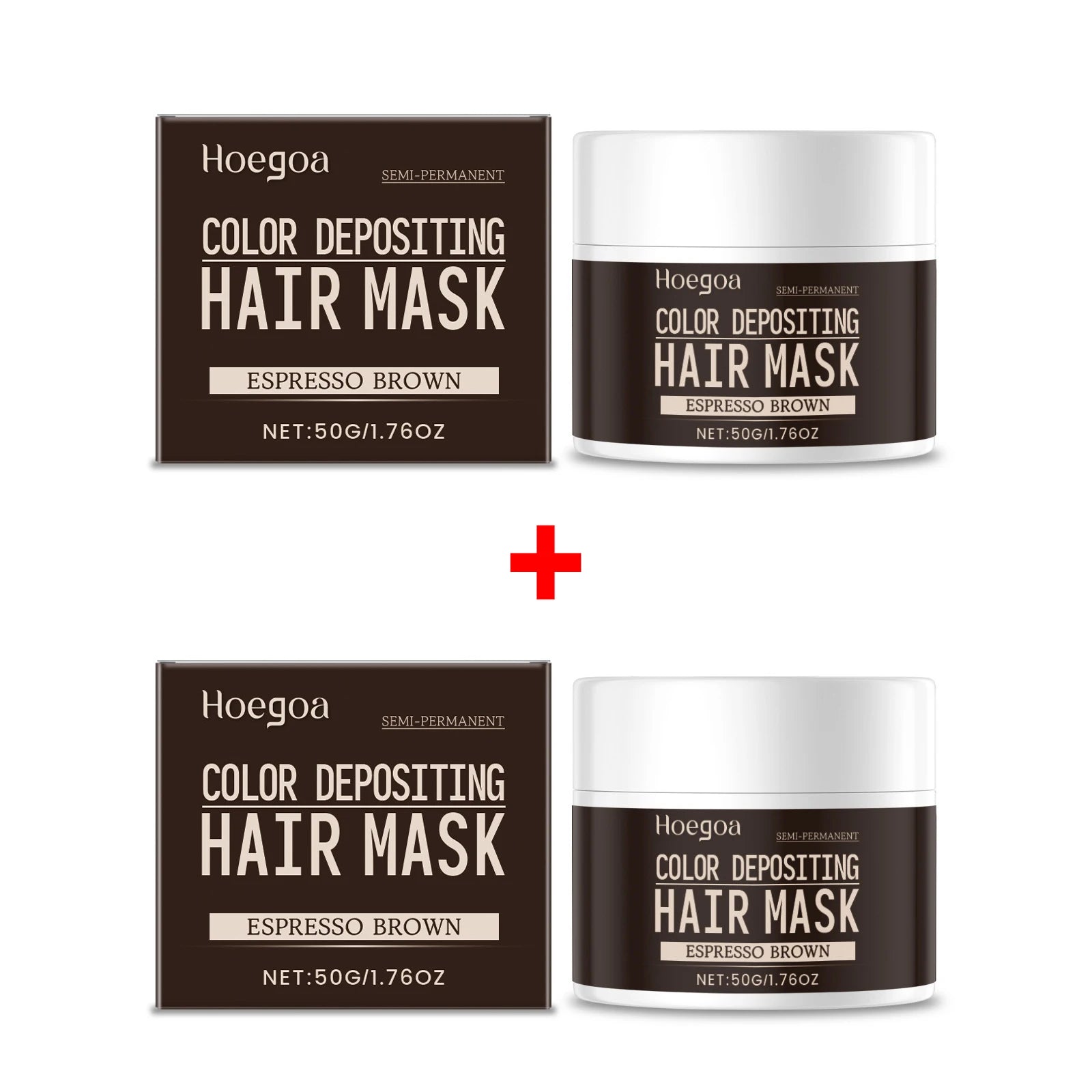 50/100/150g Brown Hair Color Dye Cream Natural Lasting Dark Brown Cover Gray White Hair Nourshing Hair Coloring Styling Diy Wax Oasis Select 2pcs