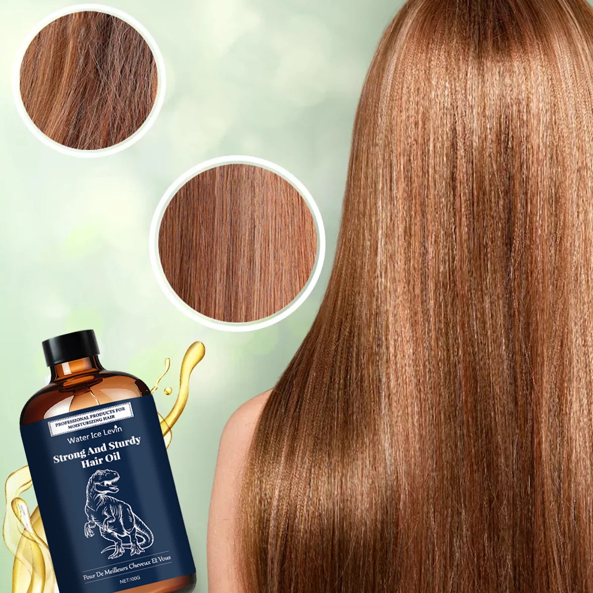 Hair Oil – Hyaluronic Acid, Olive & Coconut for Soft Shiny Hair Hair Treatment Oil Oasis Select
