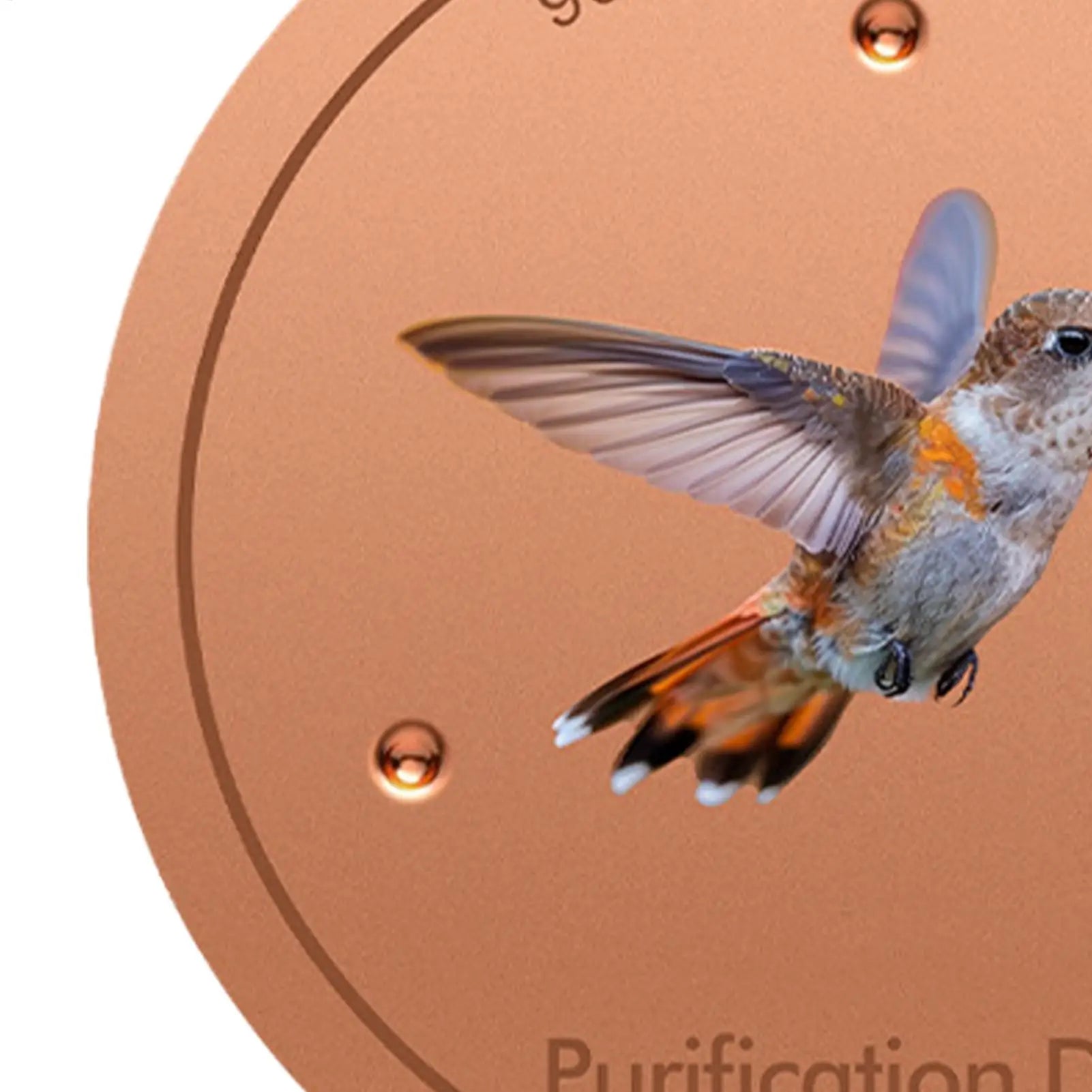 Metal Birds Bath Tray Copper Bird Bath Disk Outdoor Feeder Cleaning Accessories Triple-Point Support Purifier Disc Water Bowl Oasis Select
